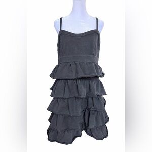 INC International Concepts Black Washed Layered Dress